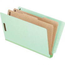 Pendaflex&reg; Pressboard Shelf Classification Folder Legal Pale Green Single