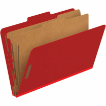 Pendaflex&reg; Moisture Resistant Coloured Classification Folders Legal Scarlet 10/box