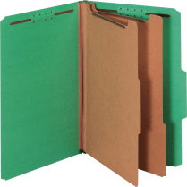 Pendaflex&reg; Moisture Resistant Coloured Classification Folders Legal Green 10/box