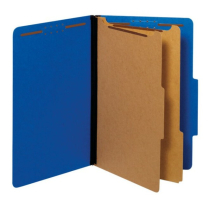 Pendaflex&reg; Moisture Resistant Coloured Classification Folders Legal Blue 10/box