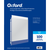 Oxford&reg; Page Protectors Matte 3 mil Letter 100/box