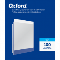 Oxford&reg; Page Protectors Matte 4 mil Letter 100/box
