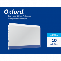 Oxford&reg; Page Protectors 11"x17" 3 mil 10/pkg