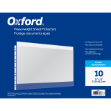 Oxford&reg; Page Protectors 11"x17" 3 mil 10/pkg