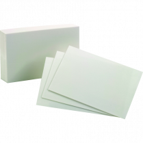 Oxford&reg; White Index Cards 4"x6" Plain 100/pkg