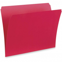 Pendaflex&reg; Straight Cut Vertical Coloured File Folders Letter Red 100/box