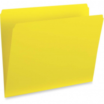 Pendaflex&reg; Straight Cut Vertical Coloured File Folders Letter Yellow 100/box