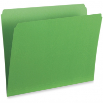 Pendaflex&reg; Straight Cut Vertical Coloured File Folders Legal Green 100/box