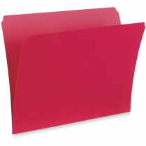 Pendaflex&reg; Straight Cut Vertical Coloured File Folders Legal Red 100/box