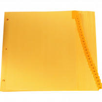 Oxford&reg; Printed Tab Index Dividers 1-25 Buff