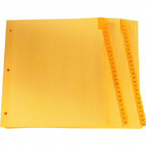 Oxford&reg; Printed Tab Index Dividers 1-50 Buff