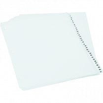 Oxford&reg; Preprinted Poly Index Dividers 1-31 White
