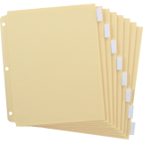 Oxford&reg; Oversized Insertable Tab Index Dividers 8-Tabs Clear