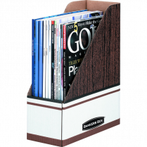Bankers Box&reg; Corrugated Magazine File 4-1/4"x11-3/16"x13"