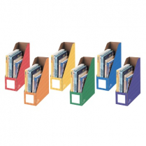 Bankers Box&reg; Classroom Magazine Files Assorted Colours 6/pkg