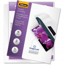 Fellowes ImageLast Thermal Laminating Pouches 3mil 9"x11-1/2" 50/pkg