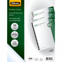 Fellowes&reg; Binding Covers 11-1/4"x8-3/4" 100/pkg Transparent
