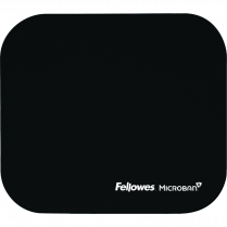 Fellowes&reg; Microban&reg; Ultra Thin Mouse Pad 9"x8" Black