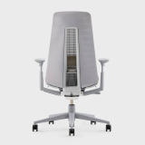 Haworth Fern Silvery Leaf Office Chair Grey Mesh Back w/Lumbar Support