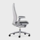 Haworth Fern Silvery Leaf Office Chair Grey Mesh Back w/Lumbar Support