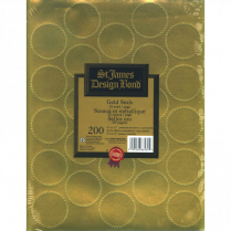 St. James&reg; Seals Gold 200/pkg