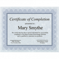 St. James&reg; Regent Certificates Blue & Silver 100/pkg