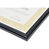 St. James&reg; Certificate Frame 11"x8-1/2" Milano Glossy Black