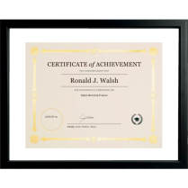 St. James&reg; Awards and Recognition Floating Frame 15"x12" Tuscan Black