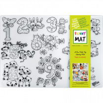 Funny&reg; Mat Table Top Colouring Mat Numbers