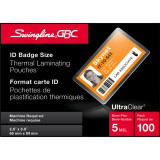 GBC&reg; Ultra Clear&trade; Laminating Film Pouches Government/ID Card, 100/box