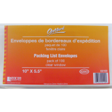 Geocan Packing List Envelopes 5-1/2"x10" 100/pkg