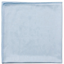 Globe&trade; Glass and Mirror Microfibre Cloths 14"x14" Blue 10/pkg