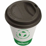 Globe&trade; Single Wall Hot/Cold Compostable Paper Cups 10oz White 50/pkg