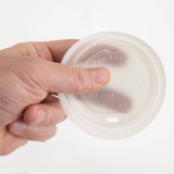 Genuine Joe Vented Hot Cup Lid for 10-16 oz Cups White 50/pkg