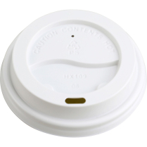 Genuine Joe Ripple Cups Lids White 50/pkg