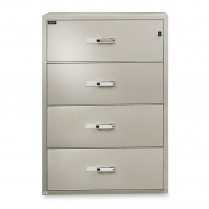 Gardex&reg; Insulated Lateral Filing Cabinet 4-Drawer Beige
