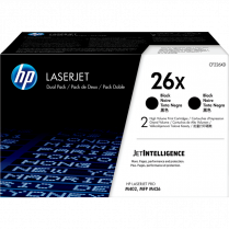 HP Toner Cartridge High Yield 26X Black 2/pkg