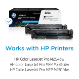 HP Toner Cartridge 202X High Yield Black Original LaserJet Toner Cartridges 2/Pkg