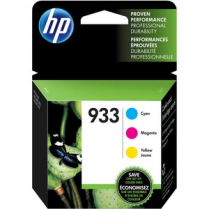 HP 933 Inkjet Cartridges Cyan, Yellow, Magenta 3/pkg