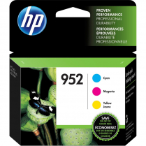 HP 952 Inkjet Cartridge Cyan, Yellow, Magenta 3/pkg