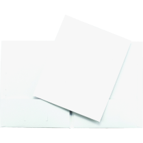 Hilroy Twin Pocket Portfolio Letter White