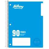 Hilroy Recycled Notebook 10-1/2x8 90 pgs Assorted Colours
