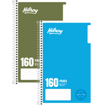 Hilroy Recycled Notebook 9-1/2x6 160 pgs Assorted Colours