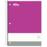 Hilroy Notebook Ruled 200 Pages 10-3/4"x8-3/4" Assorted Colours