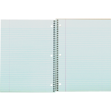 Hilroy 1 Subject Notebook Coil Bound Three-hole Punched 10-1/2x8" 80pgs Assorted Colours