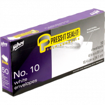Hilroy Press-it Seal-it&reg; Envelopes #10 Plain 50/box