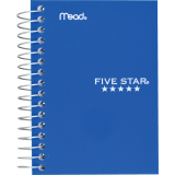 Mead&reg; Five Star&reg; Fat Lil' Notebook 5-1/2"x4" 400 pages Assorted Colours