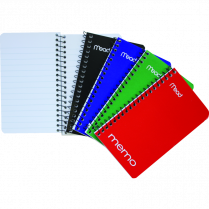 Mead&reg; Memo Book Open Side Coil Bound 5"x3" 60 pages