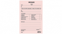 Hilroy Telephone Message Pad 3-1/2"x5" 72 sheets Bilingual