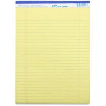 Hilroy Perf-Perfect Business Notepads Ruled Letter Yellow 10/pkg
